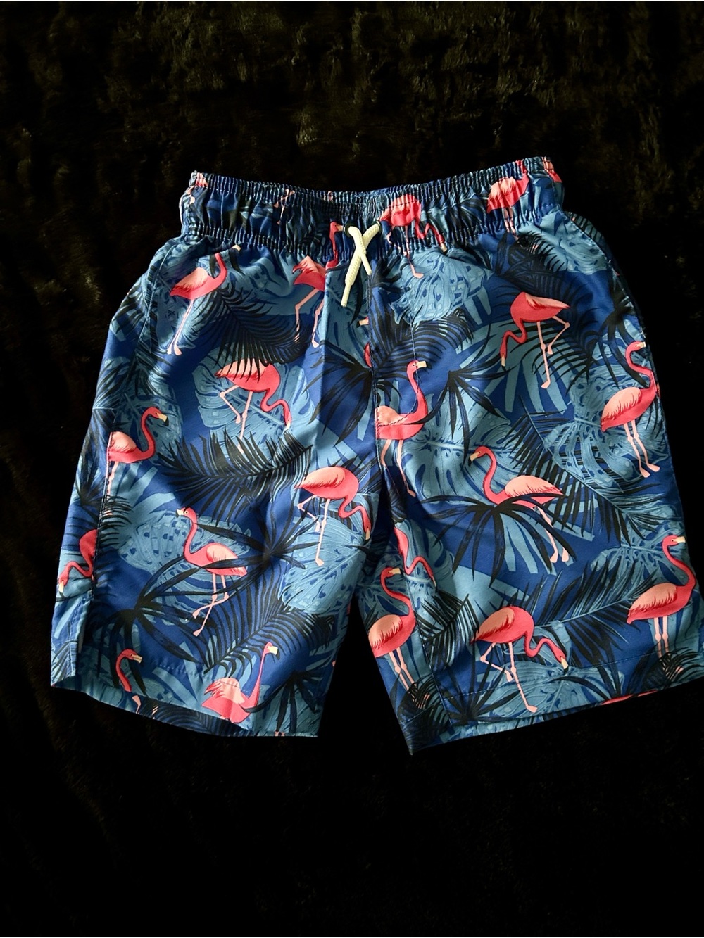 Place Sport blue with flamingo 🦩 print swim trunks size 7/8
